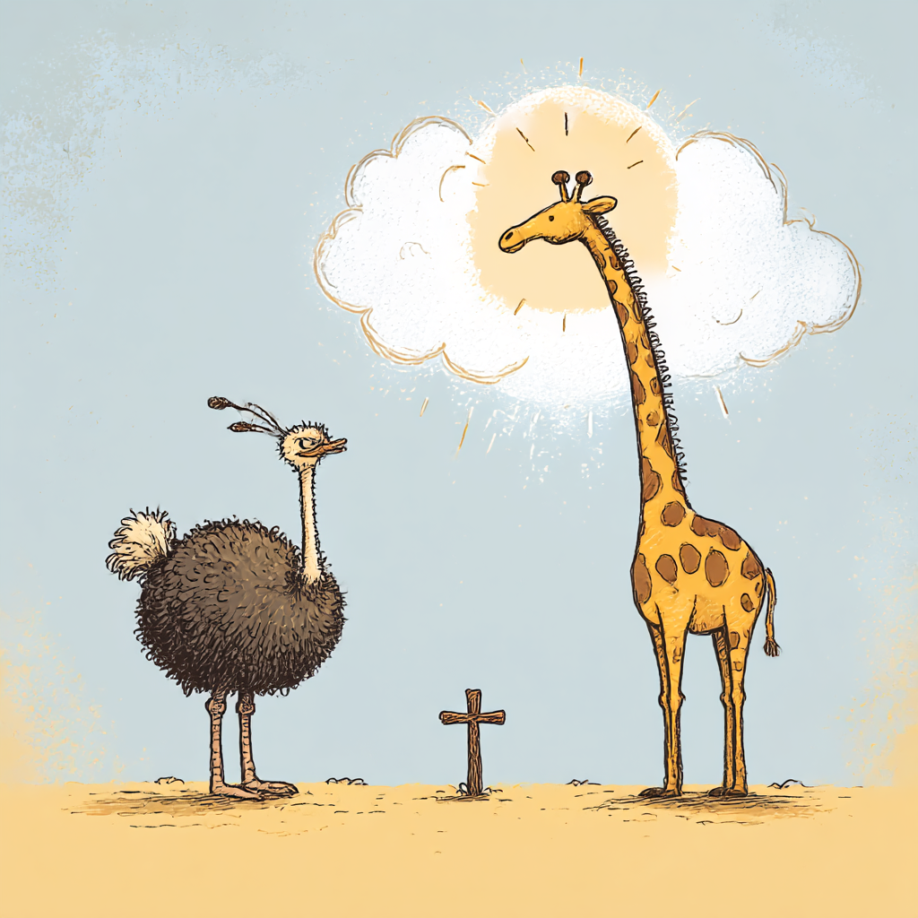 Духовный эскапизм  (притча о страусах и жирафах)
